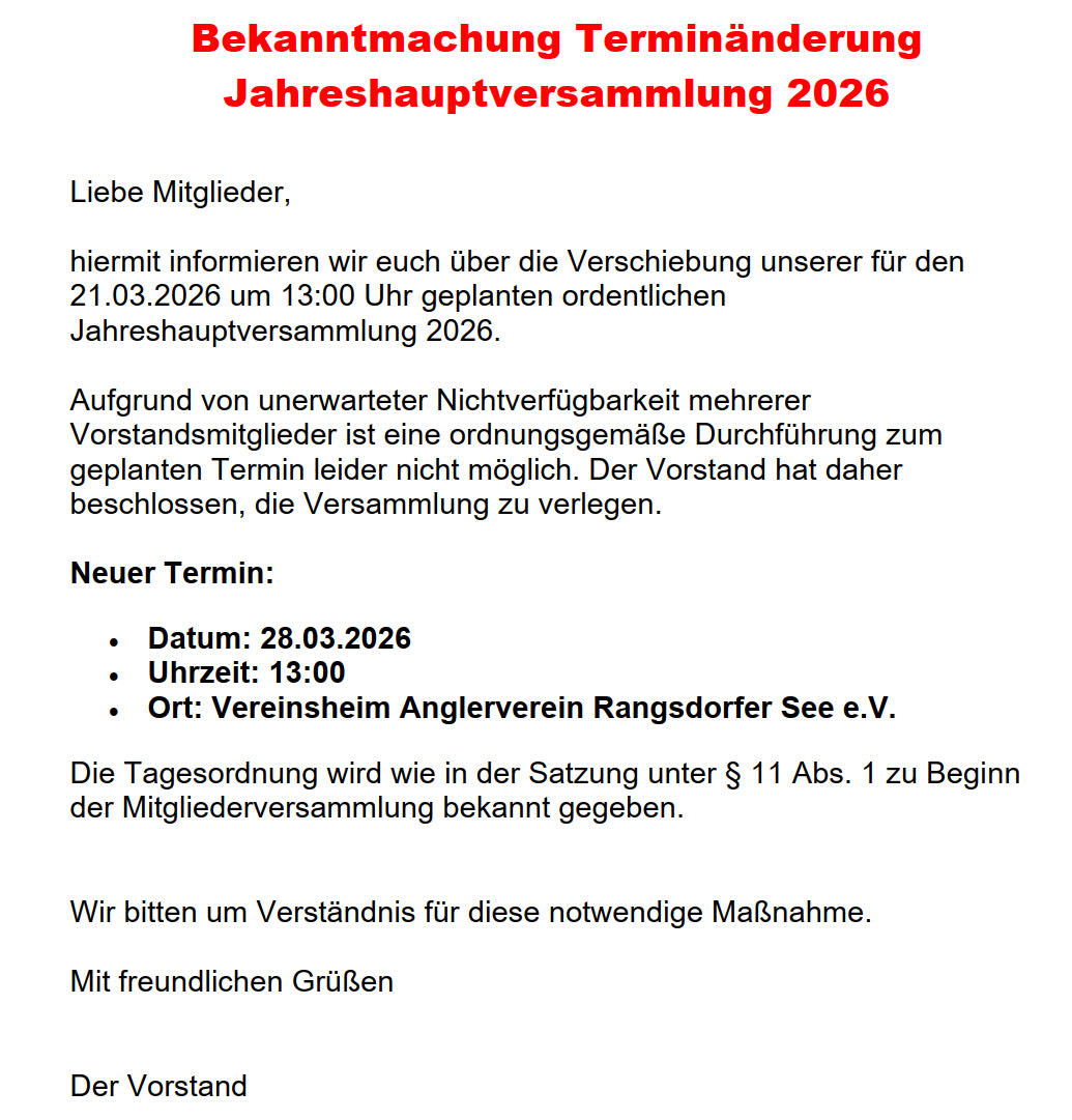 JHV 2026 Verschiebung